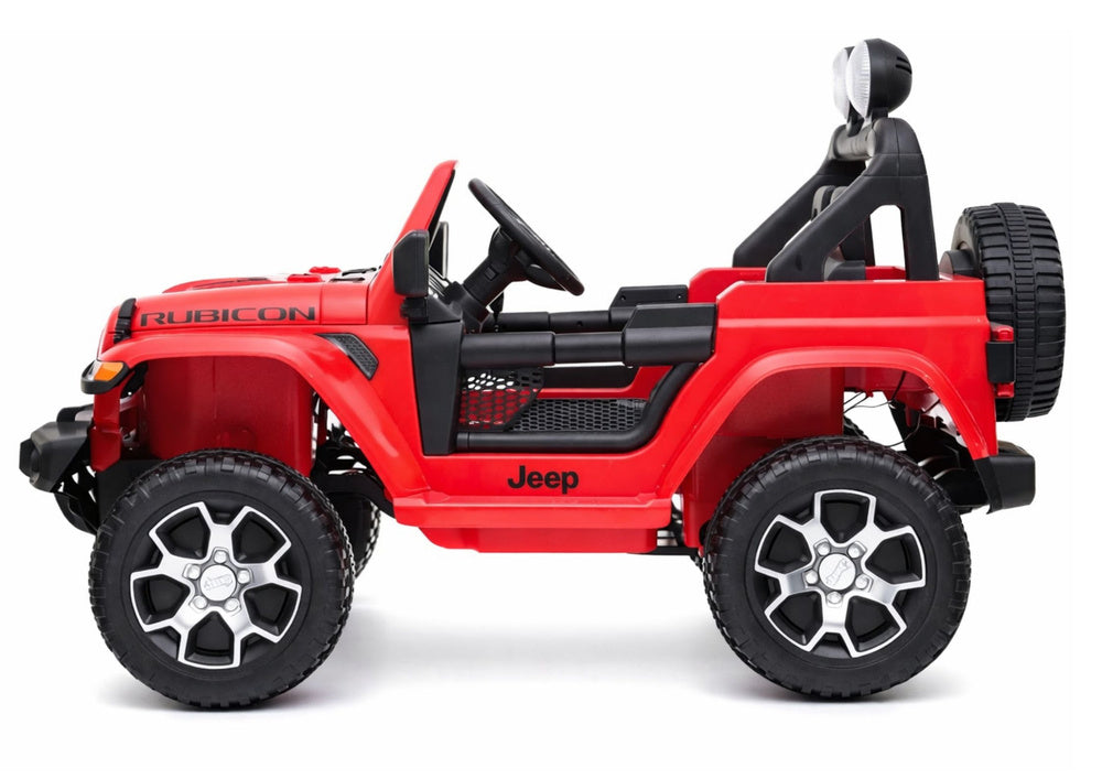 Elektrinis automobilis Jeep Rubicon 4x4, raudonas