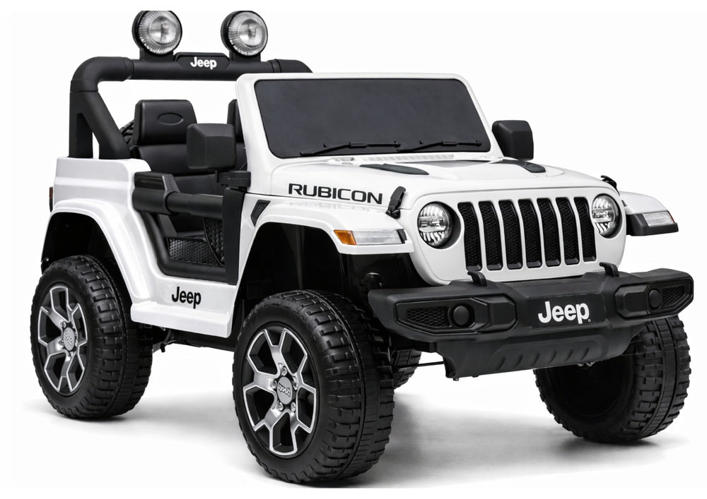 Elektrinis visureigis Jeep Rubicon 4x4, baltas