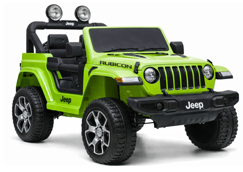 Elektrinis visureigis Jeep Rubicon 4x4, žalias