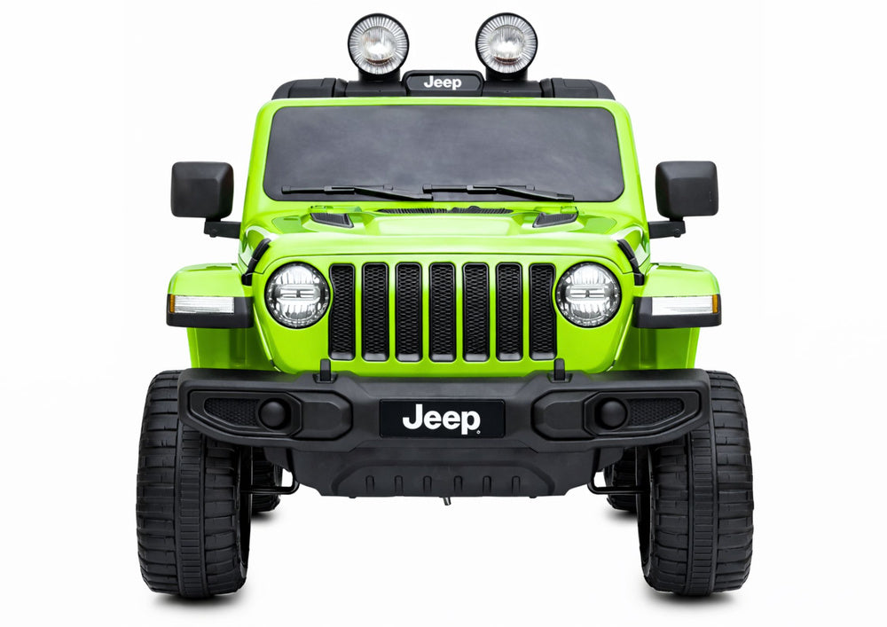 Elektrinis visureigis Jeep Rubicon 4x4, žalias