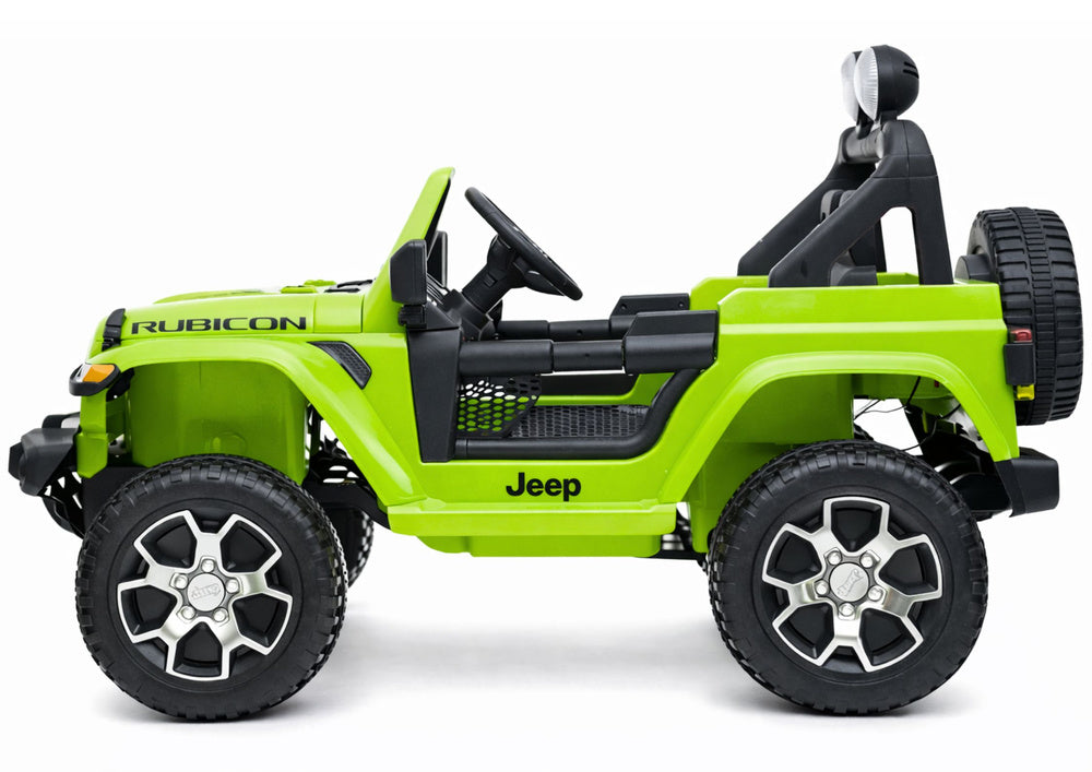 Elektrinis visureigis Jeep Rubicon 4x4, žalias