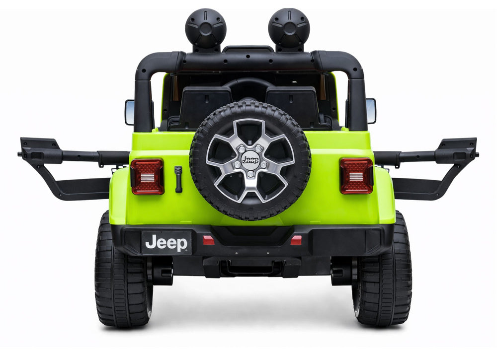 Elektrinis visureigis Jeep Rubicon 4x4, žalias
