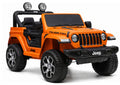 Elektrinis visureigis Jeep Rubicon 4x4, oranžinis