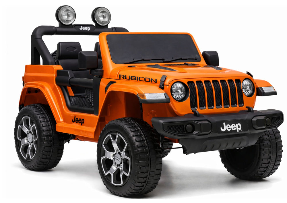 Elektrinis visureigis Jeep Rubicon 4x4, oranžinis