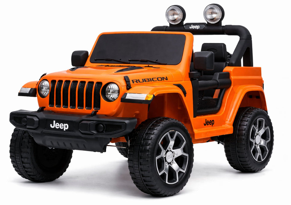 Elektrinis visureigis Jeep Rubicon 4x4, oranžinis