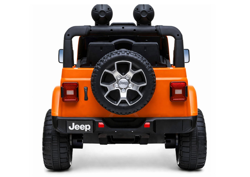 Elektrinis visureigis Jeep Rubicon 4x4, oranžinis