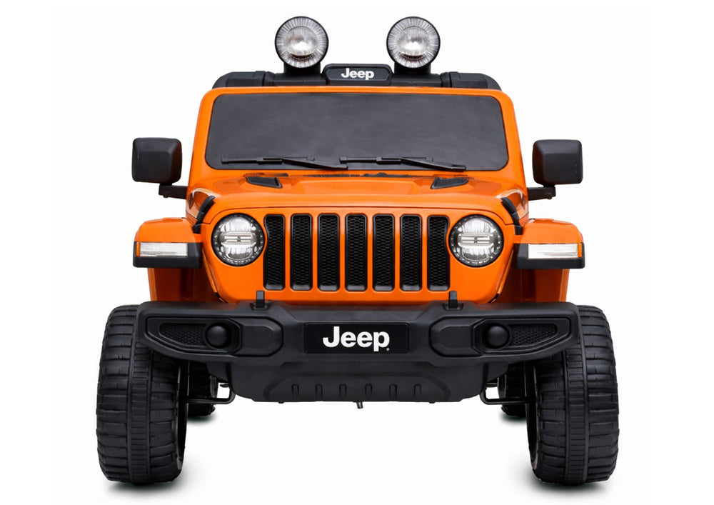 Elektrinis visureigis Jeep Rubicon 4x4, oranžinis