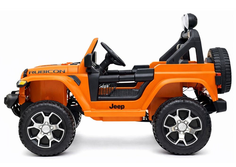 Elektrinis visureigis Jeep Rubicon 4x4, oranžinis