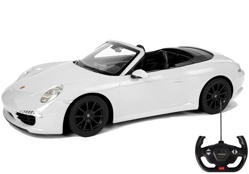 Nuotoliniu būdu valdomas „Porsche 911 Carrera S“ Rastar 1:12, baltas