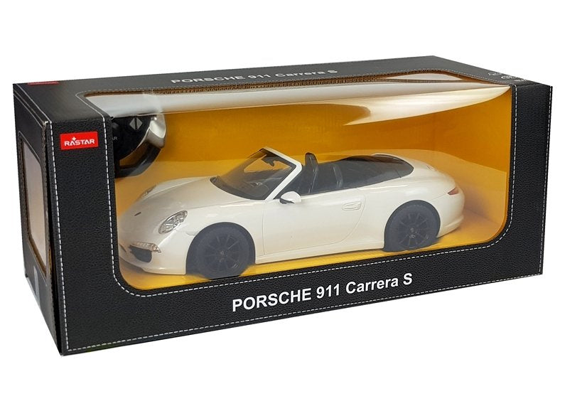 Nuotoliniu būdu valdomas „Porsche 911 Carrera S“ Rastar 1:12, baltas