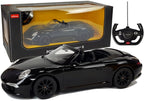 Nuotoliniu būdu valdomas „Porsche 911 Carrera S“ Rastar 1:12, juodas