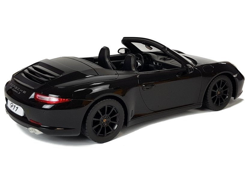 Nuotoliniu būdu valdomas „Porsche 911 Carrera S“ Rastar 1:12, juodas