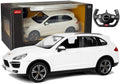 Nuotoliniu būdu valdomas „Porsche Cayenne“ Rastar 1:14, baltas