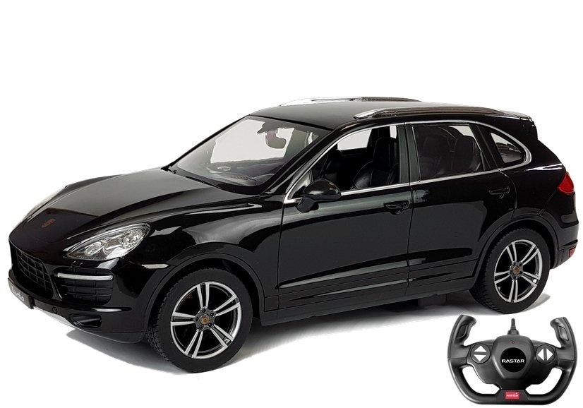Nuotoliniu būdu valdomas „Porsche Cayenne Turbo“ Rastar 1:14, juodas