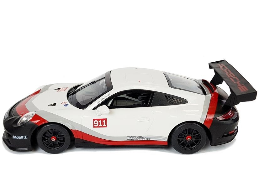 Nuotoliniu būdu valdomas „Porsche 911 GT3 CUP“ Rastar 1:14, baltas