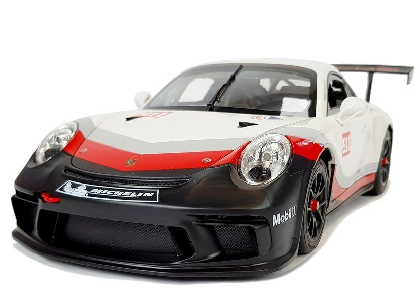 Nuotoliniu būdu valdomas „Porsche 911 GT3 CUP“ Rastar 1:14, baltas