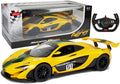 Nuotoliniu būdu valdomas „McLaren P1 GTR“ Rastar 1:14, geltonas