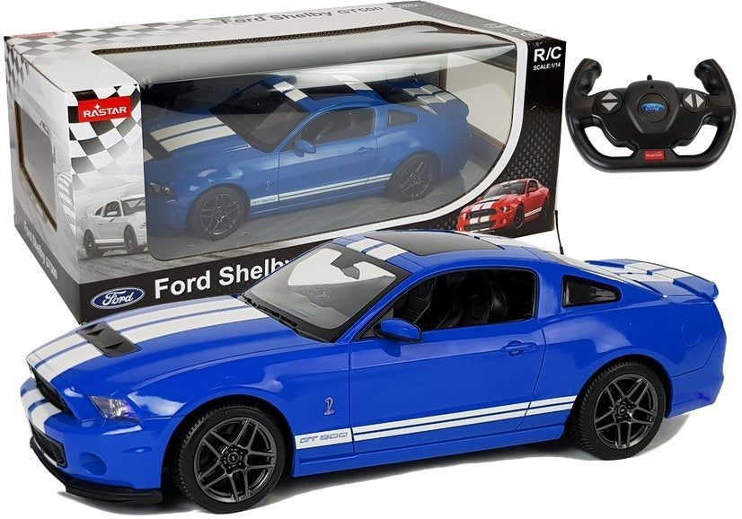 Nuotoliniu būdu valdomas „Ford Shelby“ Rastar 1:14, mėlynas