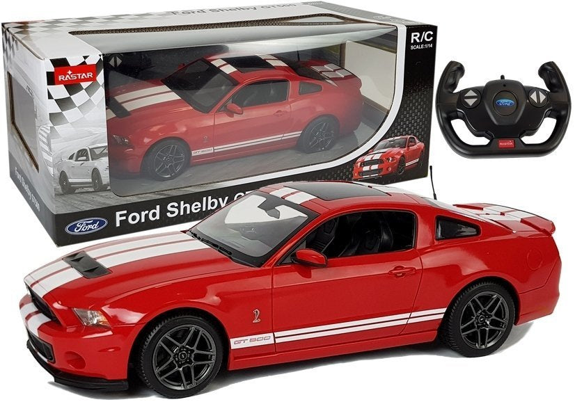 Nuotoliniu būdu valdomas „Ford Shelby“ Rastar 1:14, raudonas