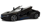 Nuotoliniu būdu valdomas „BMW i8“ Rastar 1:14, juodas su automatinėmis durelėmis