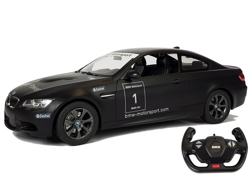 Nuotoliniu būdu valdomas „BMW M3“ Rastar 1:14, juodas