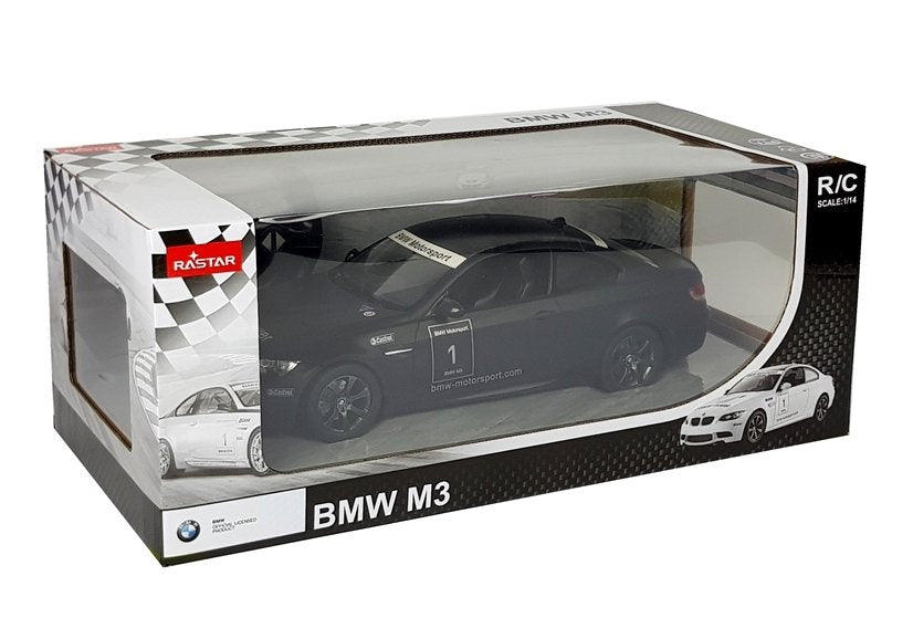 Nuotoliniu būdu valdomas „BMW M3“ Rastar 1:14, juodas