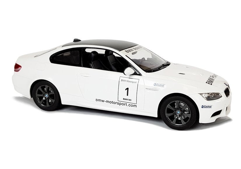 Nuotoliniu būdu valdomas „BMW M3“ Rastar 1:14, baltas