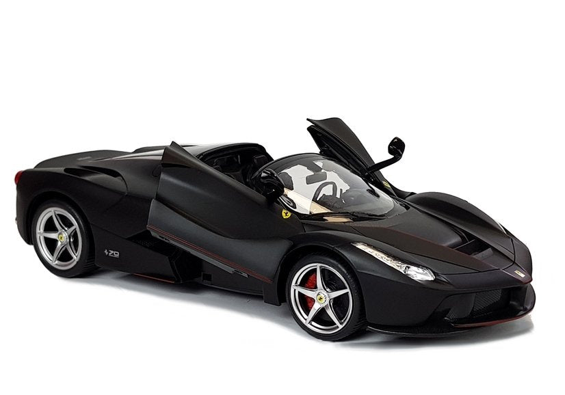 Nuotoliniu būdu valdomas „Ferrari Aperta“ Rastar 1:14 su automatinėmis durelėmis, juodas