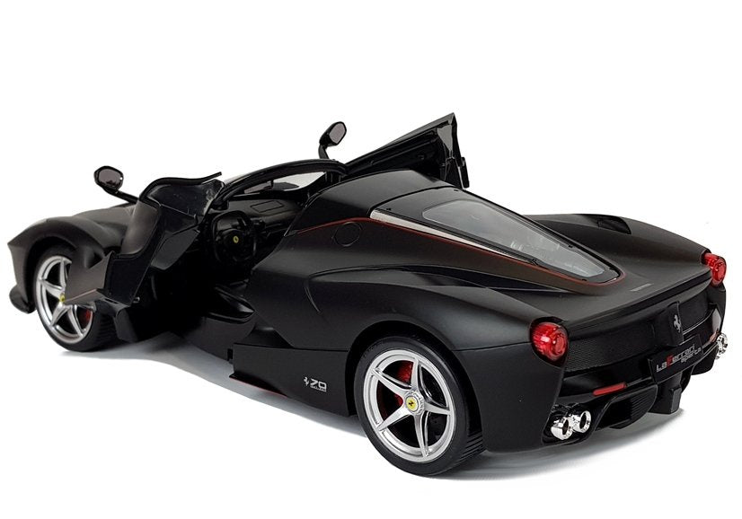 Nuotoliniu būdu valdomas „Ferrari Aperta“ Rastar 1:14 su automatinėmis durelėmis, juodas