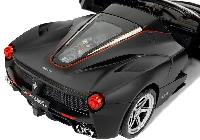 Nuotoliniu būdu valdomas „Ferrari Aperta“ Rastar 1:14 su automatinėmis durelėmis, juodas