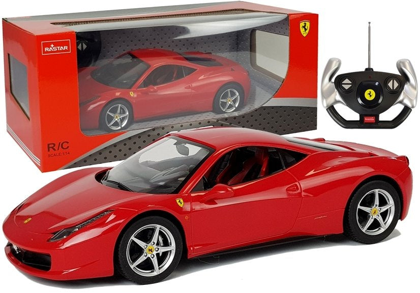 Nuotoliniu būdu valdomas „Ferrari Italia“ Rastar 1:14, raudonas