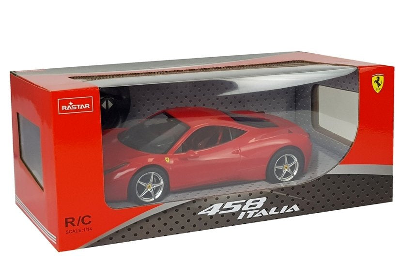Nuotoliniu būdu valdomas „Ferrari Italia“ Rastar 1:14, raudonas