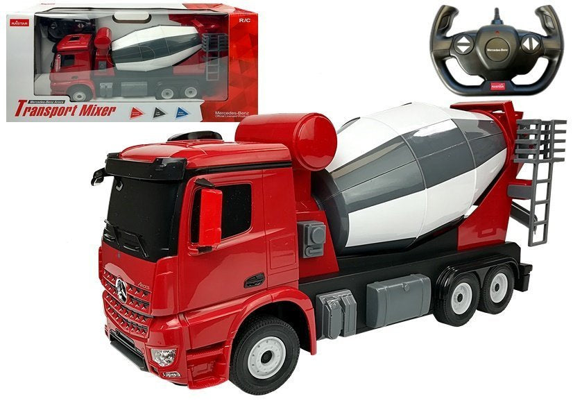 Nuotoliniu būdu valdomas „Mercedes-Benz Arocs“ Rastar 1:14, raudonas