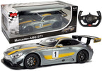 Nuotoliniu būdu valdomas automobilis „Mercedes AMG GT3“, Rastar 1:14, pilkas