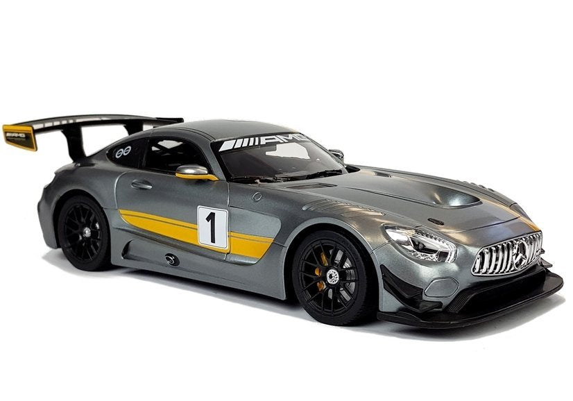 Nuotoliniu būdu valdomas automobilis „Mercedes AMG GT3“, Rastar 1:14, pilkas