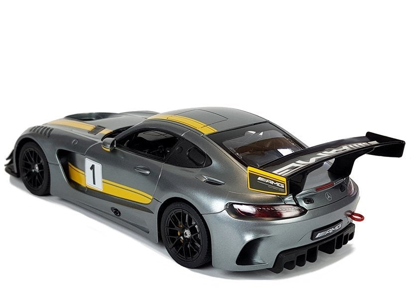 Nuotoliniu būdu valdomas automobilis „Mercedes AMG GT3“, Rastar 1:14, pilkas