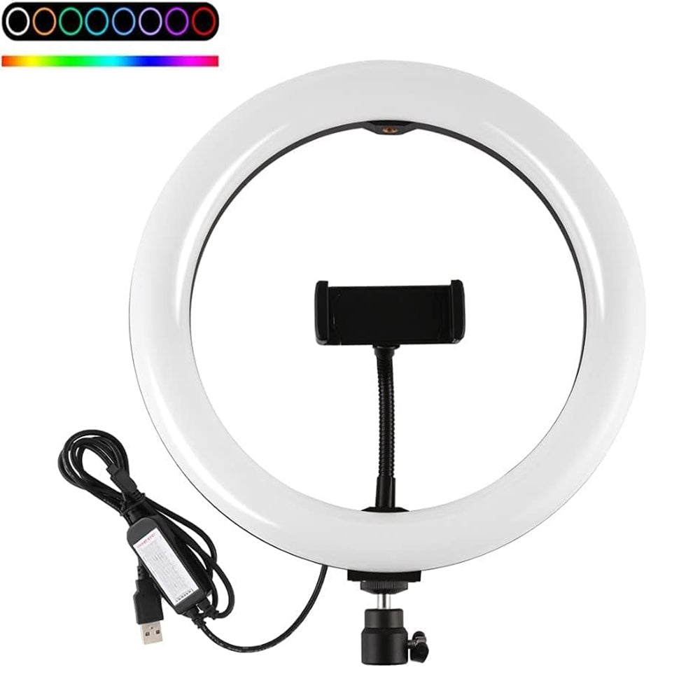 RGB žiedo formos lempa