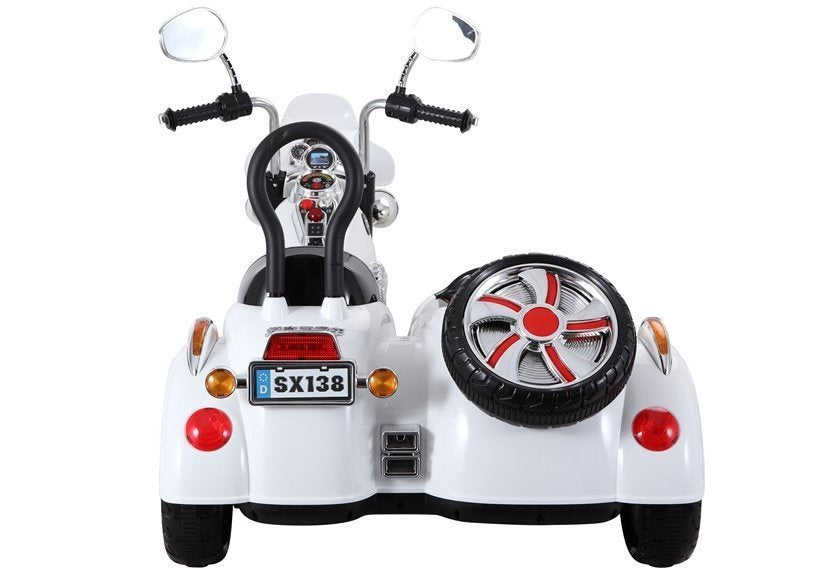 Elektrinis motociklas SX138, baltas