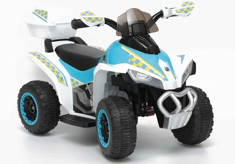 Elektrinis policijos keturratis GTS1188-A, baltas