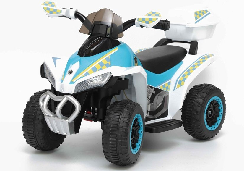 Elektrinis policijos keturratis GTS1188-A, baltas