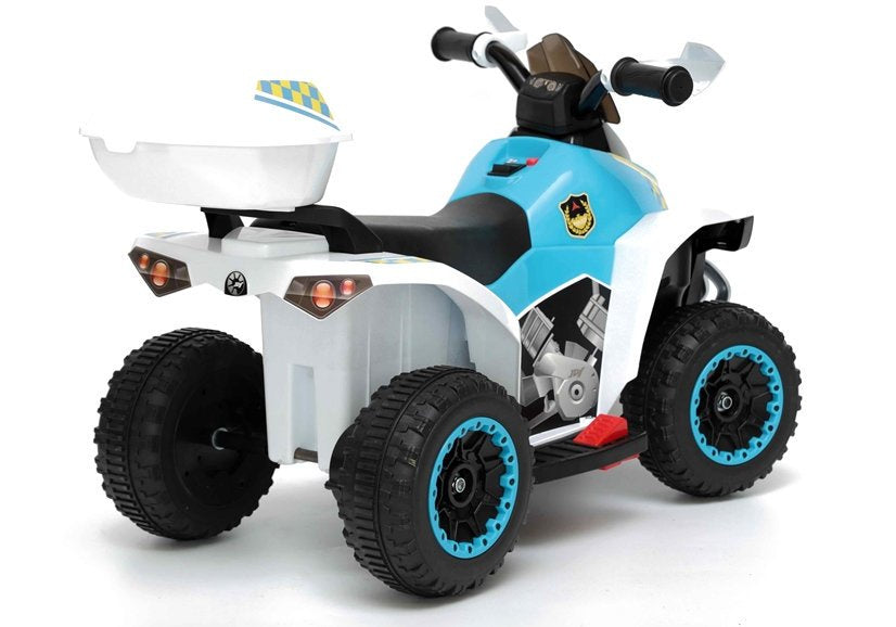 Elektrinis policijos keturratis GTS1188-A, baltas