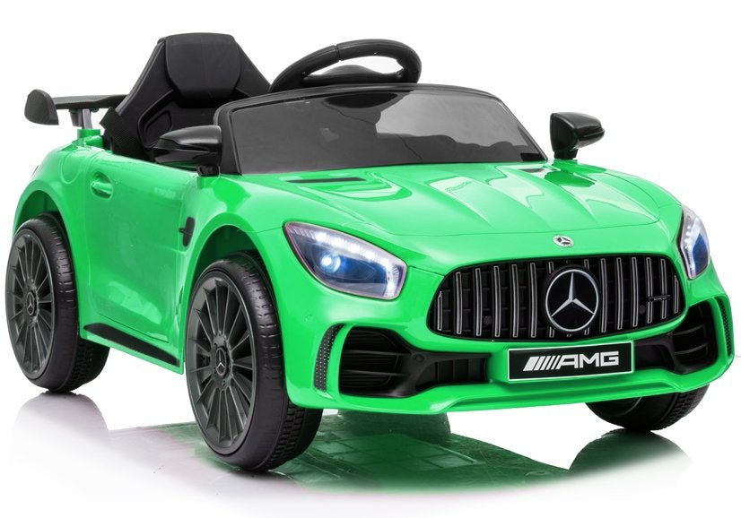 Elektrinis automobilis „Mercedes AMG GT R“, žalias