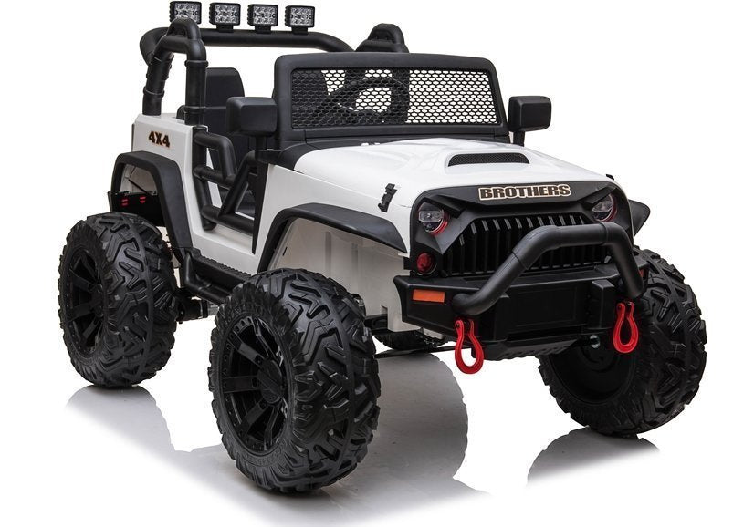 Elektrinis visureigis Jeep JC666, baltas