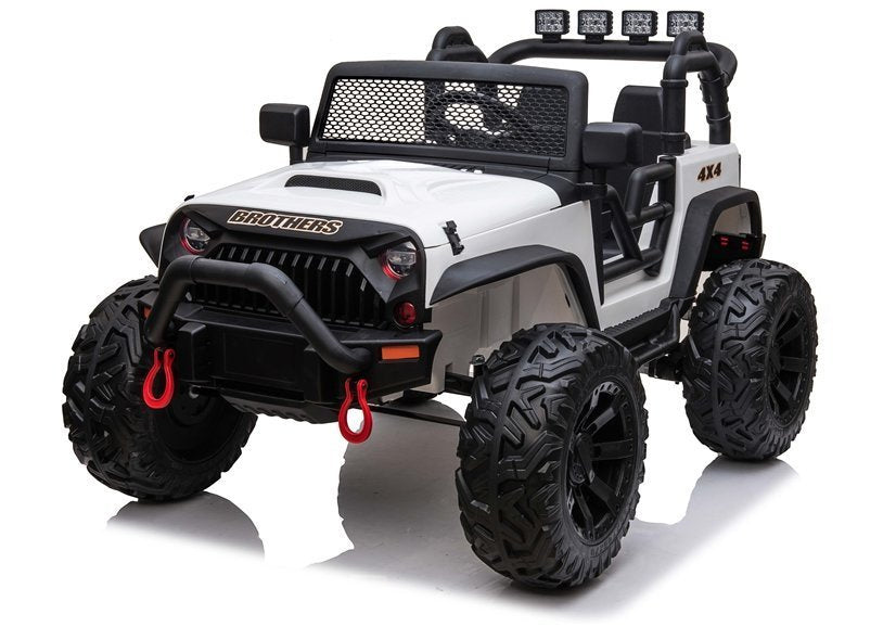 Elektrinis visureigis Jeep JC666, baltas