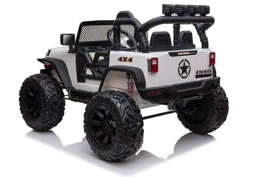 Elektrinis visureigis Jeep JC666, baltas