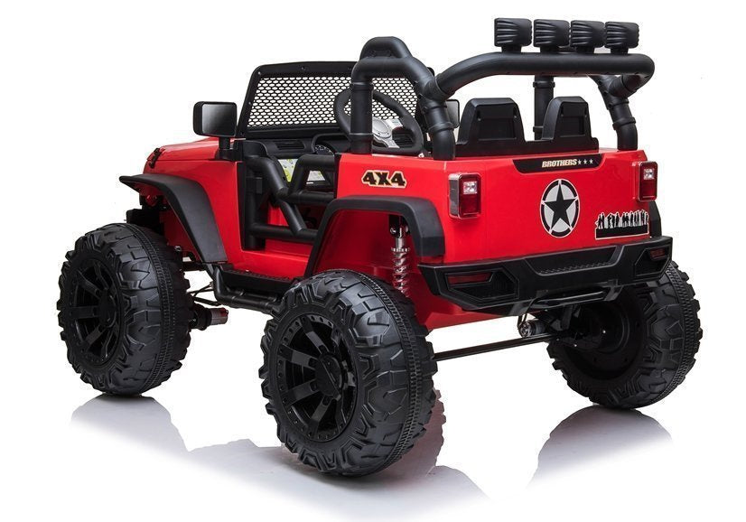 Elektrinis visureigis Jeep JC666, raudonas