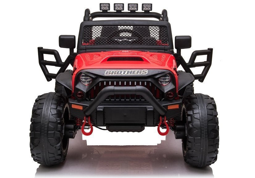 Elektrinis visureigis Jeep JC666, raudonas