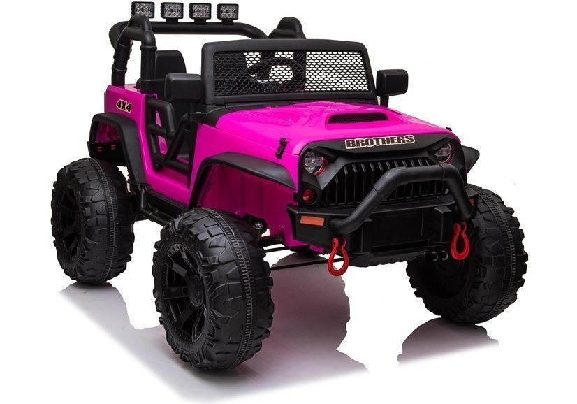Elektrinis visureigis Jeep JC666, rožinis