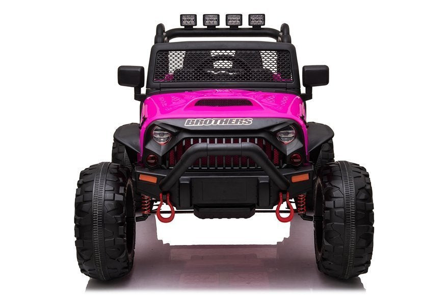 Elektrinis visureigis Jeep JC666, rožinis