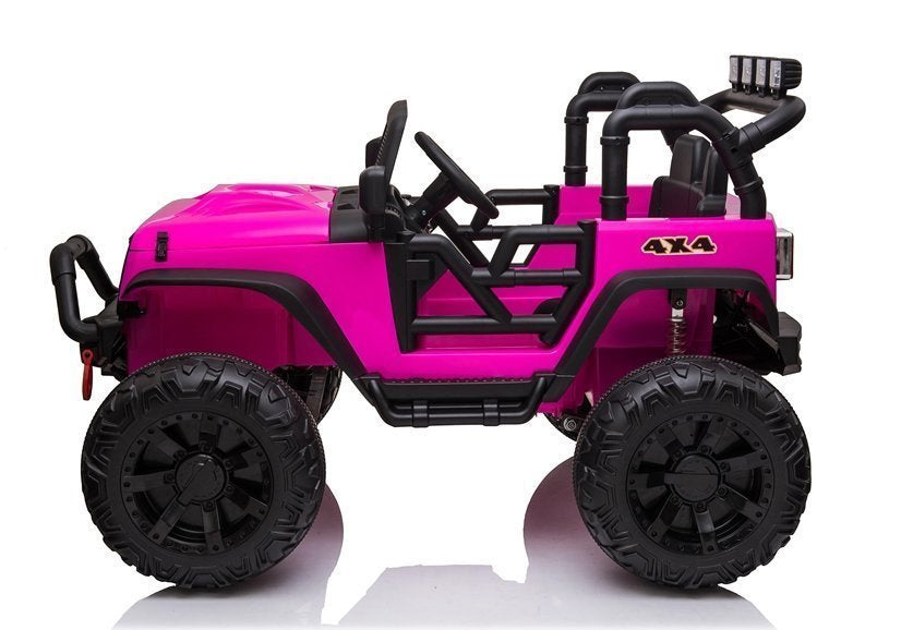 Elektrinis visureigis Jeep JC666, rožinis